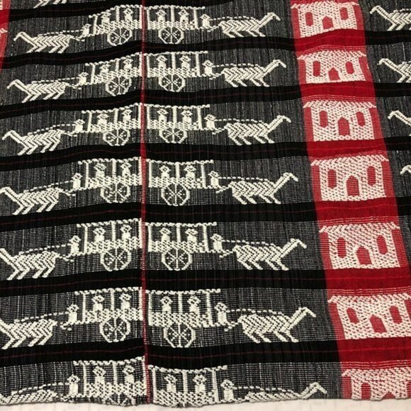 Handmade Other - Hand Woven Textile Blanket Fringe Edge Indigenous tinguian tribe Philippines